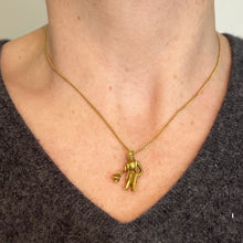Load image into Gallery viewer, Vintage Italian Lucky Gobbo Hunchback Good Luck 18K Yellow Gold Charm Pendant
