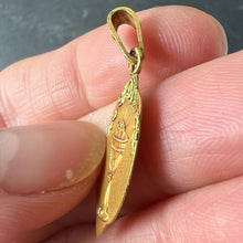 Load image into Gallery viewer, Antique French First Communion Chalice Floral 18K Yellow Gold Charm Pendant
