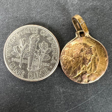 Load image into Gallery viewer, French Virgin Mary Rolled 18K Yellow Gold Filled Charm Pendant
