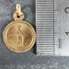 Load image into Gallery viewer, Antique French Virgin Mary 18K Yellow Gold Charm Medal Pendant
