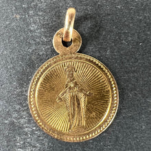 Load image into Gallery viewer, Antique French Virgin Mary 18K Yellow Gold Charm Medal Pendant
