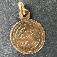 Load image into Gallery viewer, Antique French Virgin Mary 18K Yellow Gold Charm Medal Pendant

