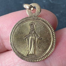 Load image into Gallery viewer, Antique French Virgin Mary 18K Yellow Gold Charm Medal Pendant
