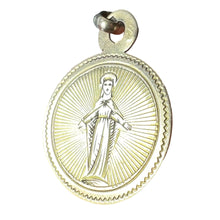 Load image into Gallery viewer, Antique French Virgin Mary 18K Yellow Gold Charm Medal Pendant
