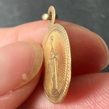 Load image into Gallery viewer, Antique French Virgin Mary 18K Yellow Gold Charm Medal Pendant
