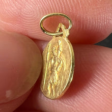 Load image into Gallery viewer, Small Vintage French St Christopher 18K Yellow Gold Charm Pendant
