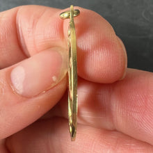 Load image into Gallery viewer, Vintage French 18K Yellow Gold Red Enamel Maltese Cross Medal Charm Pendant
