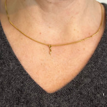 Load image into Gallery viewer, 18K Yellow Gold Small Lucky Horn Cornicello Charm Pendant
