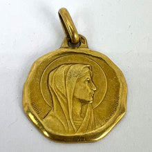 Load image into Gallery viewer, Augis Grun French Virgin Mary 18K Yellow Gold Charm Pendant
