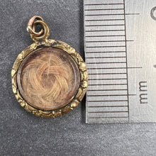 Load image into Gallery viewer, Gold Filled Blonde Hair Mourning Locket Charm Pendant
