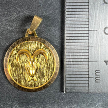 Load image into Gallery viewer, Vintage French Zodiac Ares 18K Yellow Gold Charm Pendant
