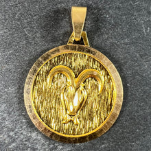 Load image into Gallery viewer, Vintage French Zodiac Ares 18K Yellow Gold Charm Pendant
