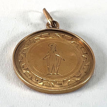 Load image into Gallery viewer, Antique French Virgin Mary 18K Rose Gold Medal Pendant
