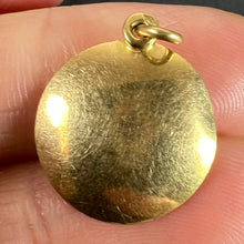 Load image into Gallery viewer, Vintage French Capricorn Starsign Zodiac 18K Yellow Gold Charm Medal Pendant
