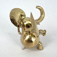 Load image into Gallery viewer, Large Lucky Elephant 14K Yellow Gold Charm Pendant
