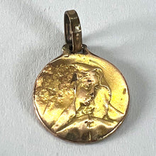 Load image into Gallery viewer, French Virgin Mary Rolled 18K Yellow Gold Filled Charm Pendant
