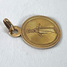 Load image into Gallery viewer, Antique French Virgin Mary 18K Yellow Gold Charm Medal Pendant
