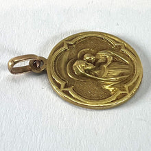 Load image into Gallery viewer, Antique French Madonna and Child 18K Yellow Gold Religious Medal Pendant
