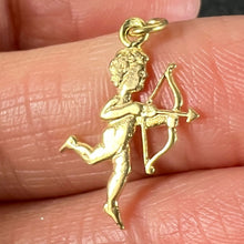 Load image into Gallery viewer, Vintage French Cupid Love 18K Yellow Gold Charm Pendant

