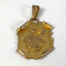 Load image into Gallery viewer, Vintage French Cancer Scroll  Zodiac 18K Yellow Gold Charm Pendant
