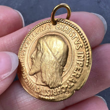 Load image into Gallery viewer, French Chi Rho Jesus Christ 18K Yellow Gold Medal Pendant
