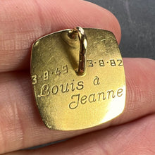 Load image into Gallery viewer, Augis French Plus Qu’Hier Ruby Diamond 18K Yellow Gold Love Charm Pendant
