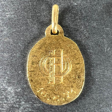 Load image into Gallery viewer, Augis Quentric French Saint Christopher 18K Yellow Gold Charm Pendant Medal
