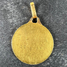 Load image into Gallery viewer, Vintage French Grun Saint Christopher 18K Yellow Gold Charm Pendant Medal
