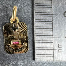 Load image into Gallery viewer, Augis Plus Qu’Hier 18K Yellow White Gold Enamel Ruby Love Charm Pendant
