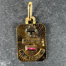 Load image into Gallery viewer, Augis Plus Qu’Hier 18K Yellow White Gold Enamel Ruby Love Charm Pendant
