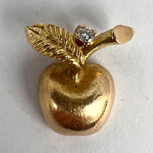 Load image into Gallery viewer, Apple 14K Yellow Gold Diamond Fruit Charm Pendant
