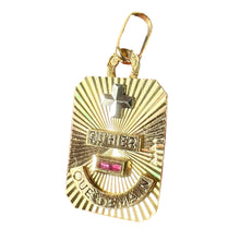 Load image into Gallery viewer, Augis Plus Qu’Hier 18K Yellow White Gold Enamel Ruby Love Charm Pendant
