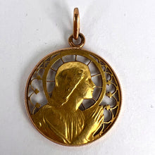 Load image into Gallery viewer, French Virgin Mary 18K Yellow Gold Charm Pendant
