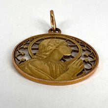 Load image into Gallery viewer, French Virgin Mary 18K Yellow Gold Charm Pendant
