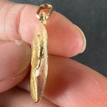 Load image into Gallery viewer, French Cardot Virgin Mary 18K Yellow Gold Religious Oval Medal Pendant Charm
