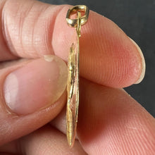 Load image into Gallery viewer, French Cardot Virgin Mary 18K Yellow Gold Religious Oval Medal Pendant Charm
