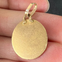 Load image into Gallery viewer, Antique French Dropsy Virgin Mary 18K Yellow Gold Medal Pendant Charm
