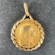 Load image into Gallery viewer, French Virgin Mary Rolled 18K Yellow Gold FIX Charm Pendant
