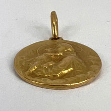 Load image into Gallery viewer, French St Christopher 18K Yellow Gold Charm Medal Pendant
