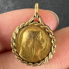 Load image into Gallery viewer, French Virgin Mary Rolled 18K Yellow Gold FIX Charm Pendant
