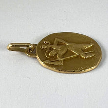 Load image into Gallery viewer, Augis Quentric French Saint Christopher 18K Yellow Gold Charm Pendant Medal
