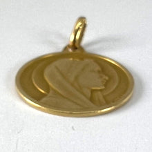 Load image into Gallery viewer, Antique French Laujan Virgin Mary 18K Yellow Gold Religious Medal Pendant Charm
