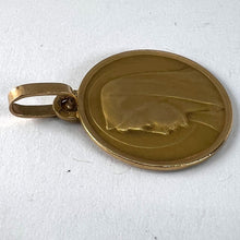 Load image into Gallery viewer, Antique French Dropsy Virgin Mary 18K Yellow Gold Medal Pendant Charm
