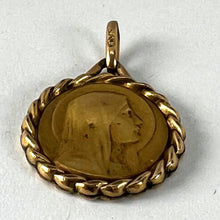 Load image into Gallery viewer, French Virgin Mary Rolled 18K Yellow Gold FIX Charm Pendant
