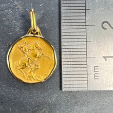 Load image into Gallery viewer, French Augis Saint George and the Dragon 18K Yellow Gold Charm Pendant
