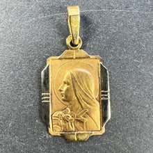 Load image into Gallery viewer, French Saint Therese 18K Yellow White Gold Charm Pendant
