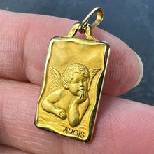 Load image into Gallery viewer, French Augis Raphael’s Cherub 18K Yellow Gold Charm Pendant
