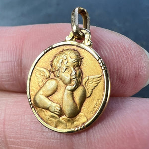 French Charma Raphael’s Cherub 18K Yellow Gold Charm Pendant