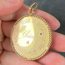 Load image into Gallery viewer, Large French 18K Yellow Gold Lovebirds Emerald Ruby Sapphire Diamond Pendant
