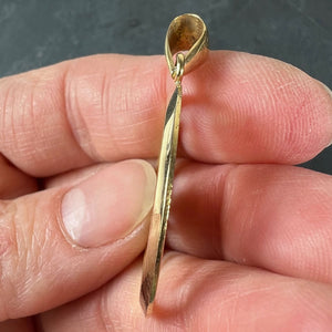 Large French 18K Yellow Gold Zodiac Cancer Crab Charm Pendant